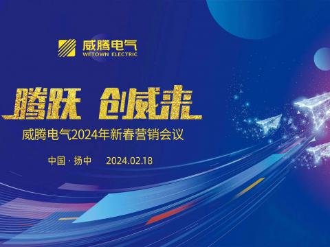 腾跃 创威来|w66利来电气2024年新春营销盛典盛大召开